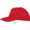 Gorra Sunny Sols - Color Rojo / Blanco